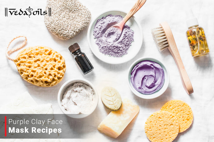 Homemade Purple Clay Face Mask