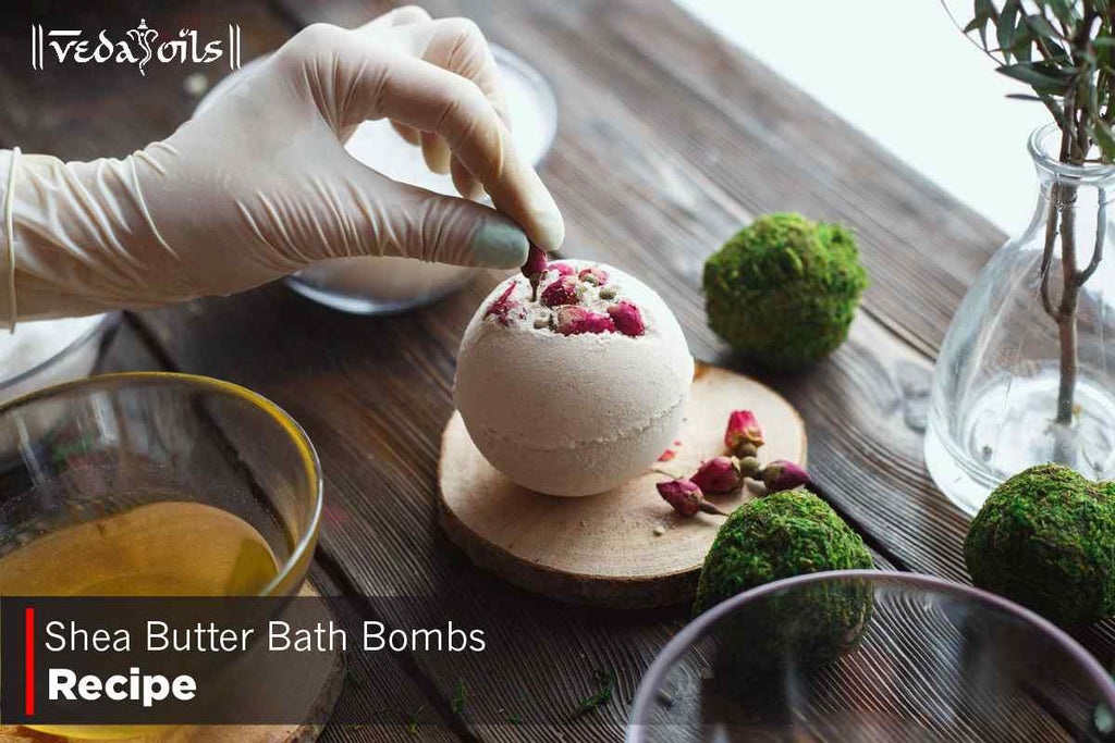 Homemade Shea Butter Bath Bomb VedaOils