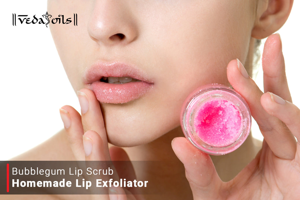 Bubblegum Lip Scrub Homemade Lip Exfoliator VedaOils