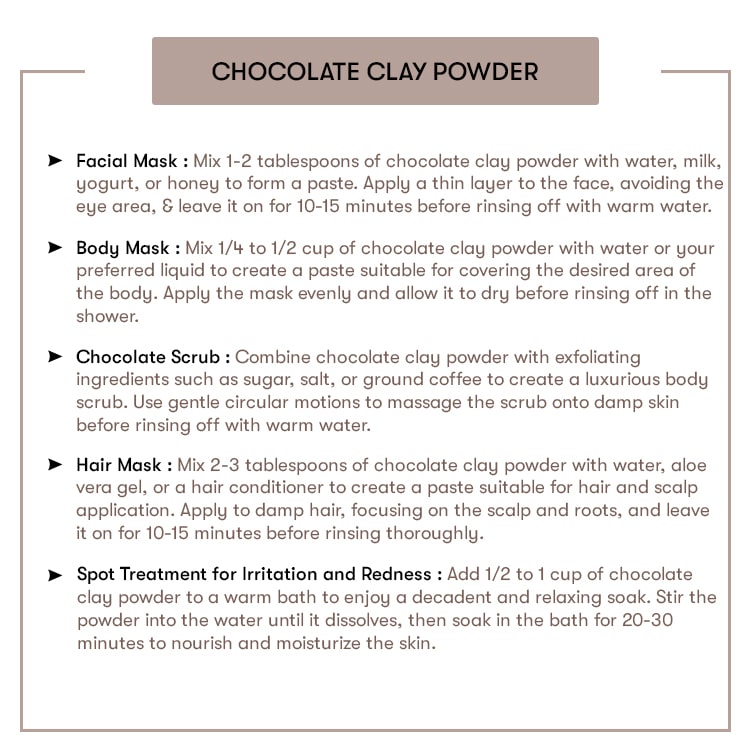 Chocolate Clay Powder Recipes