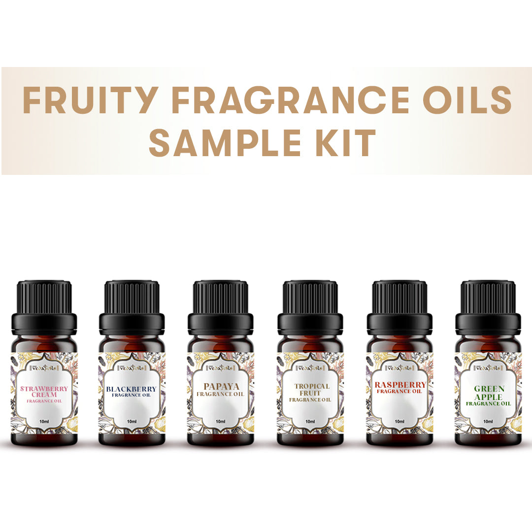 6 Fruity Fragrance Oils Sample Kit - 10 Ml Each