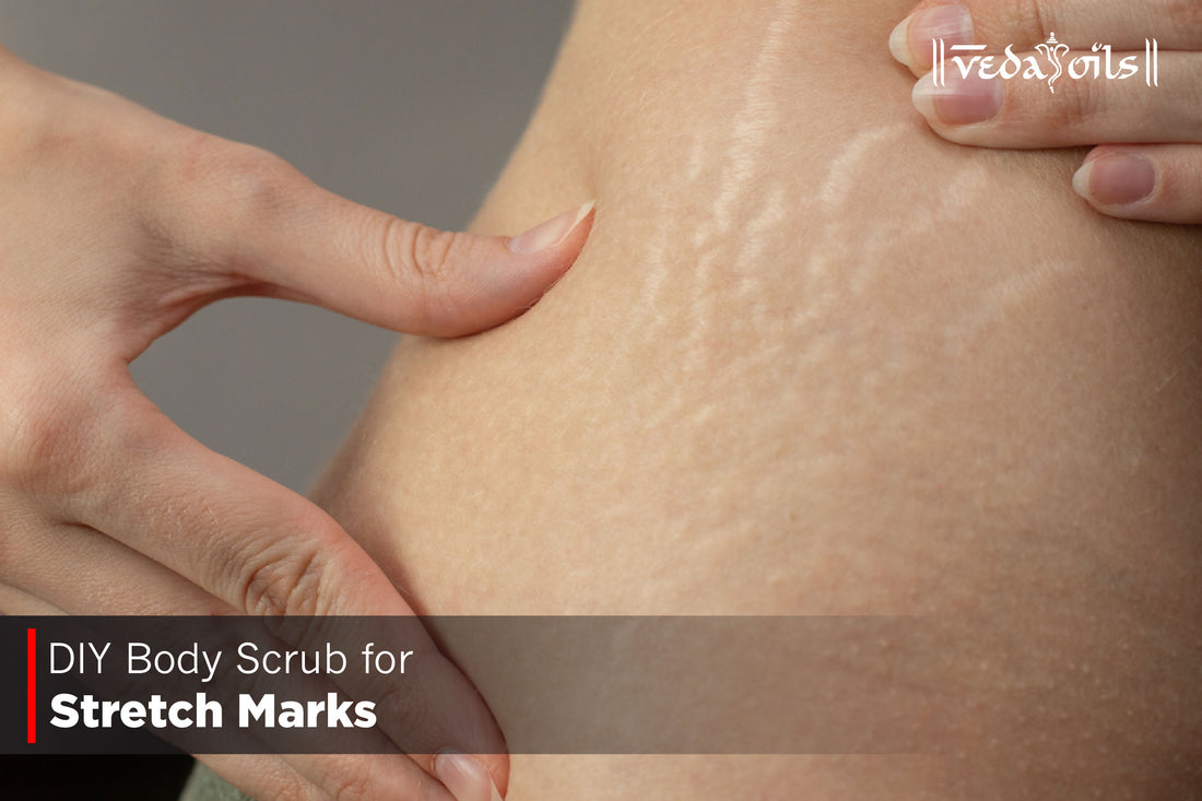 DIY Body Scrub For Stretch Marks -  Quick and Easy Recipe