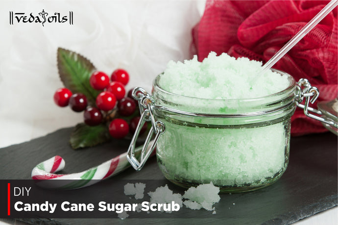 DIY Candy Cane Sugar Scrub - Quick & Easy Homemade