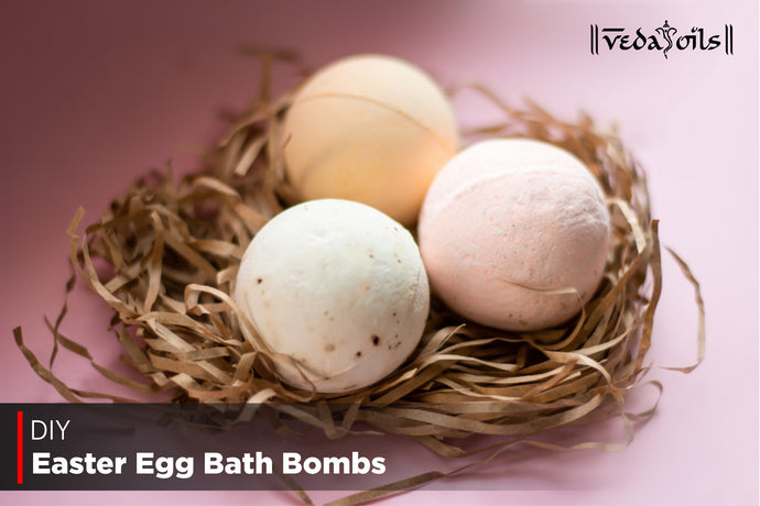 DIY Easter Egg Bath Bombs with Natural Colors