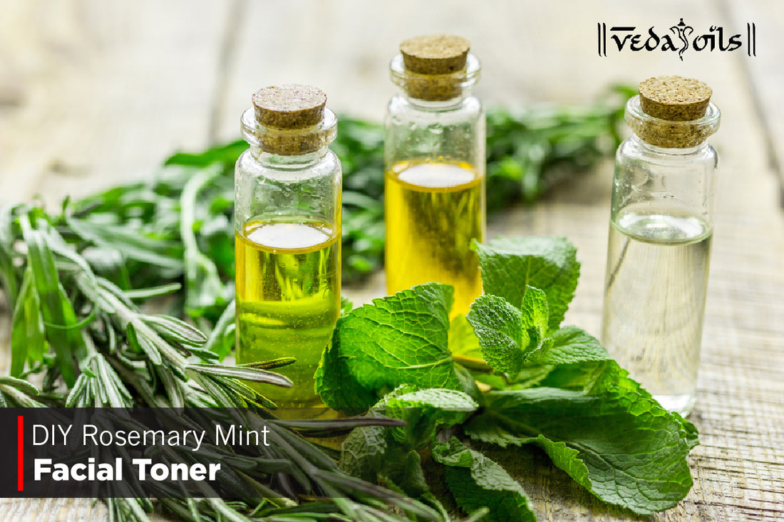 DIY Rosemary Mint Facial Toner -  Natural Skin Care
