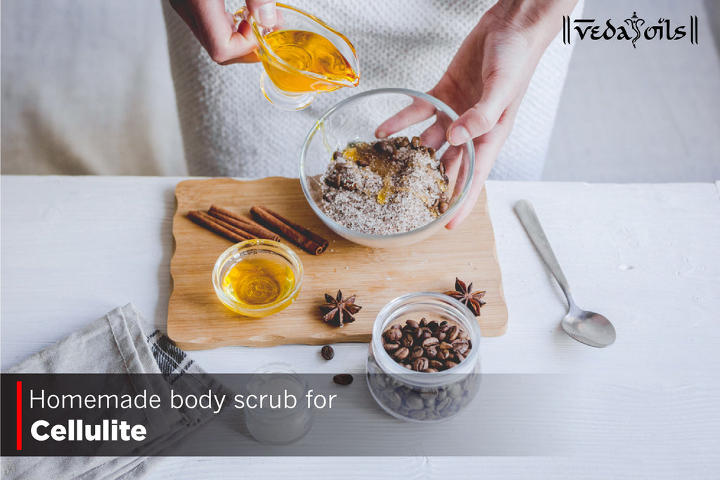 Homemade Body Scrub For Cellulite DIY Body Scrub Recipe VedaOils