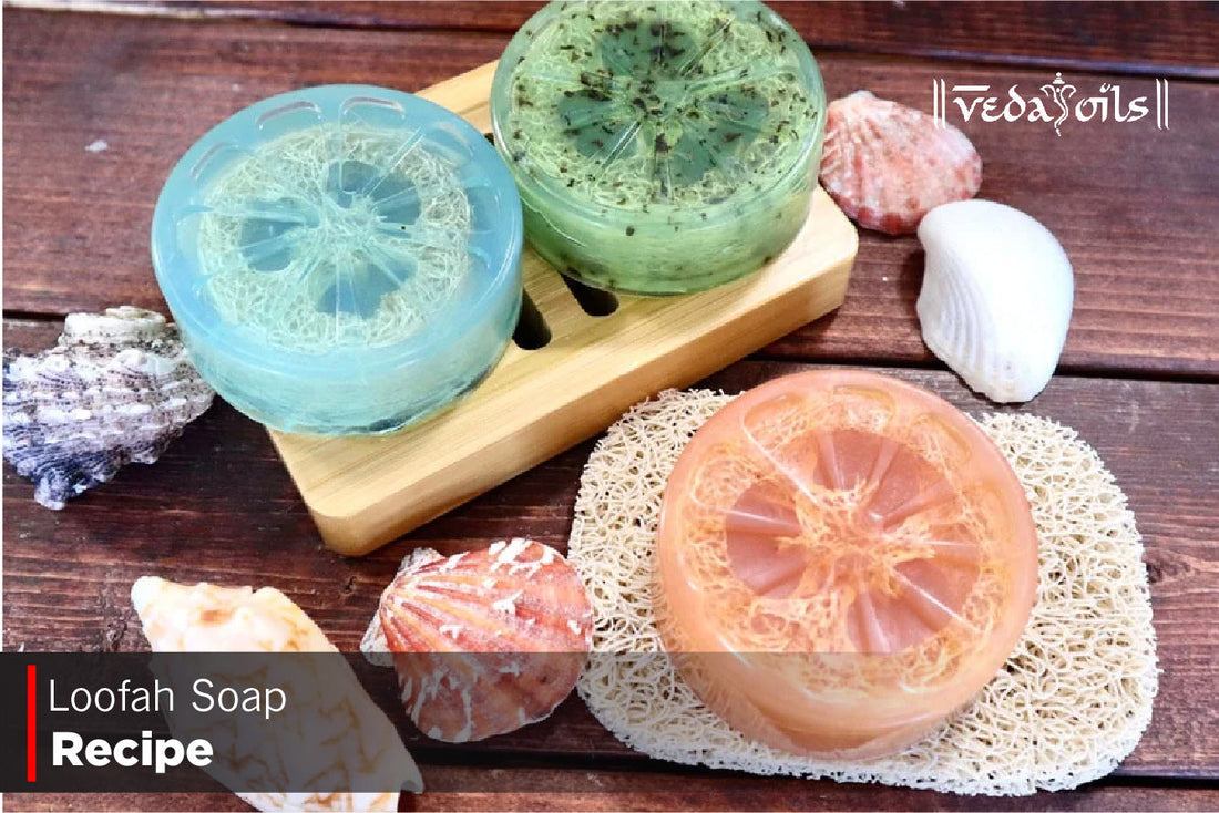 homemade loofah soap