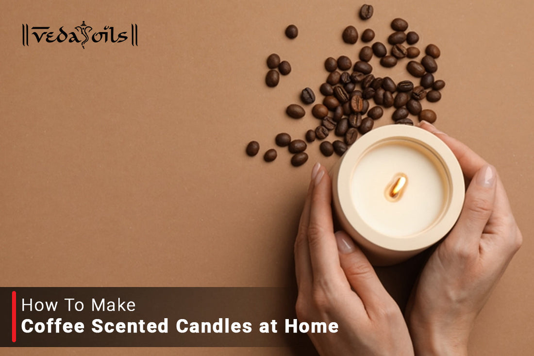 Coffee Scented Candles at Home Featured