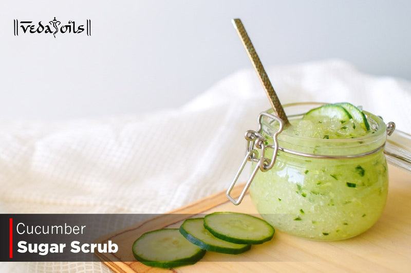 Homemade Cucumber Sugar Scrub