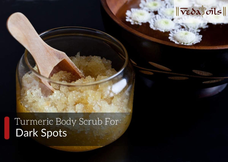 Homemade Turmeric Body Scrub for Glowing Skin, Dark Spots & Skin Lightening