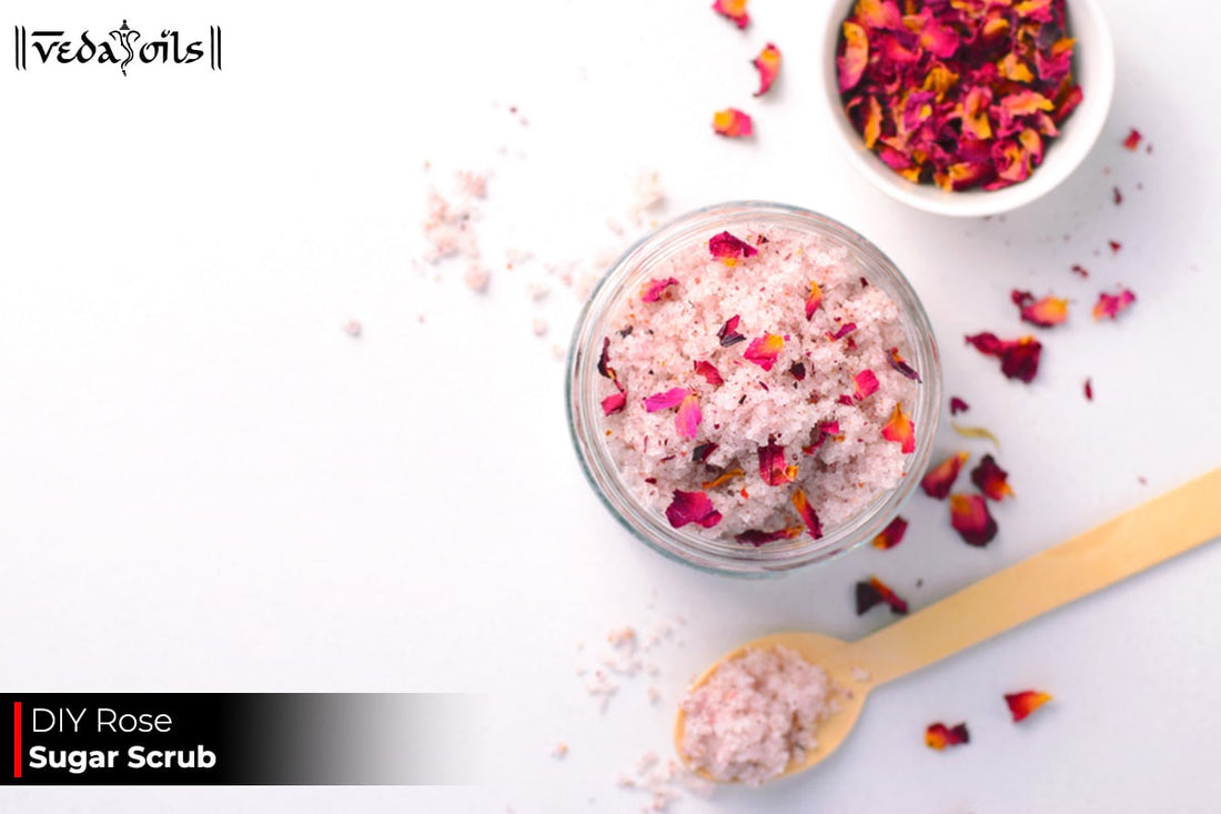 DIY Rose Sugar Scrub