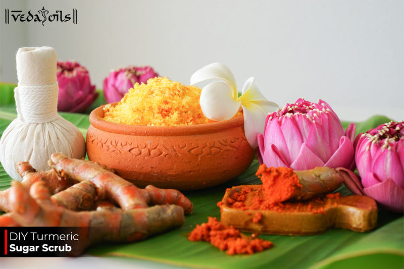 DIY Turmeric Sugar Scrub - Homemade Recipe for Healthy Skin