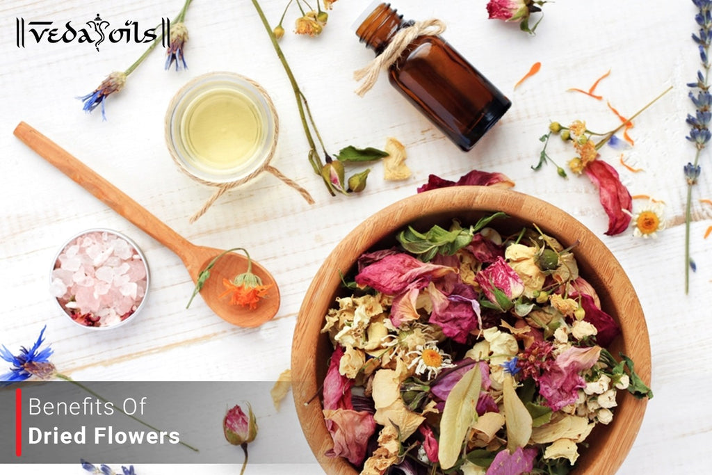 7 Benefits of Dried Flowers Dried Hibiscus, Rose, Chamomile Leaves