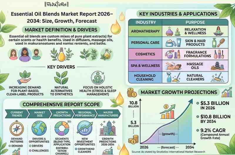 Essential Oil Blends Market Report 2026–2034: Size, Growth & Forecast