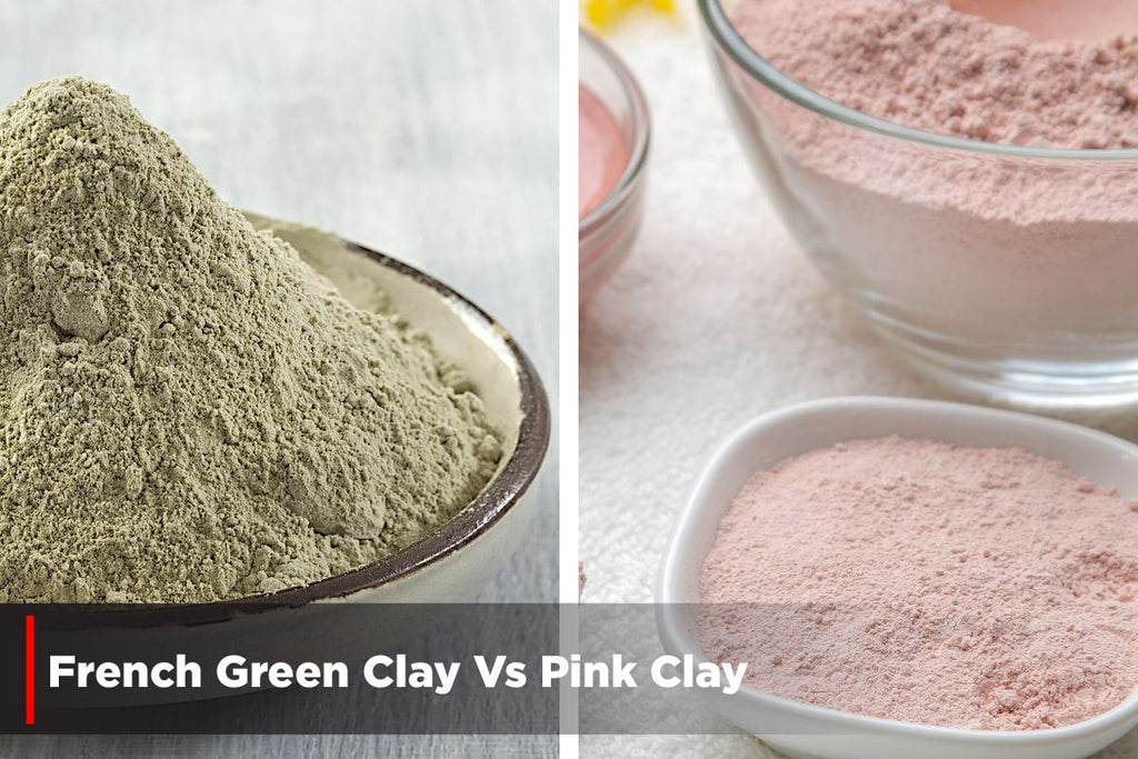 Exploring the Differences French Green Clay vs. Pink Clay VedaOils