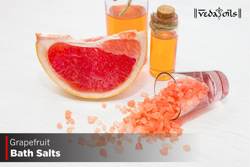 Homemade Grapefruit Bath Salts