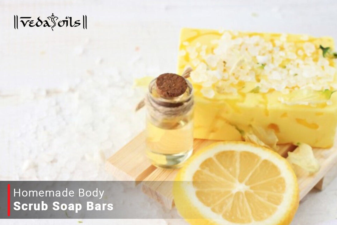 Homemade Body Scrub Soap Bars