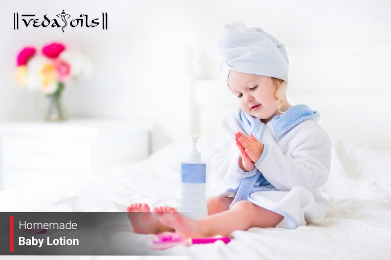 Homemade Baby Lotion | Non-Greasy DIY Baby Lotion