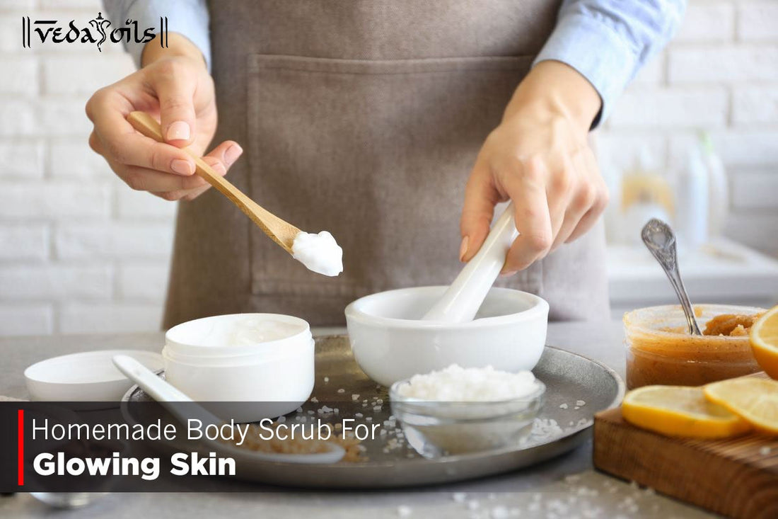 Homemade Body Scrub For Glowing Skin