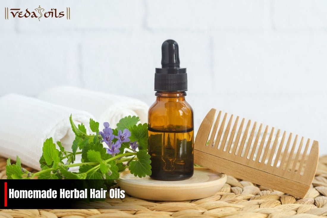 Homemade Herbal Hair Oil