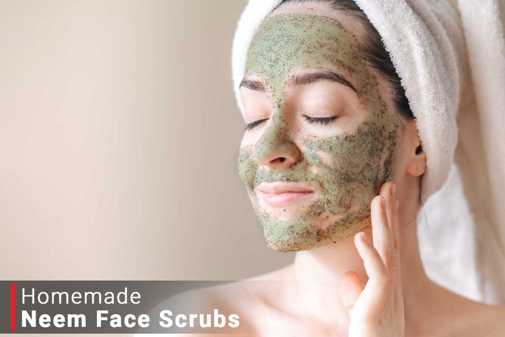 How to Make Neem Face Scrub at Home Homemade Neem Scrub Recipes VedaOils