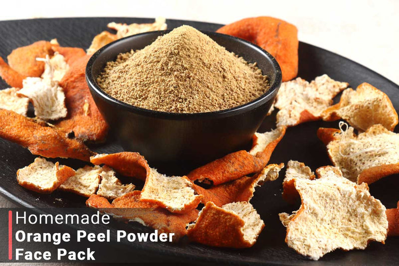 Homemade Orange Peel Powder Face Pack