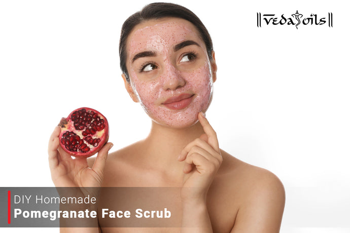 Homemade Pomegranate Face Scrub | DIY Pomegranate Sugar Facial Scrub