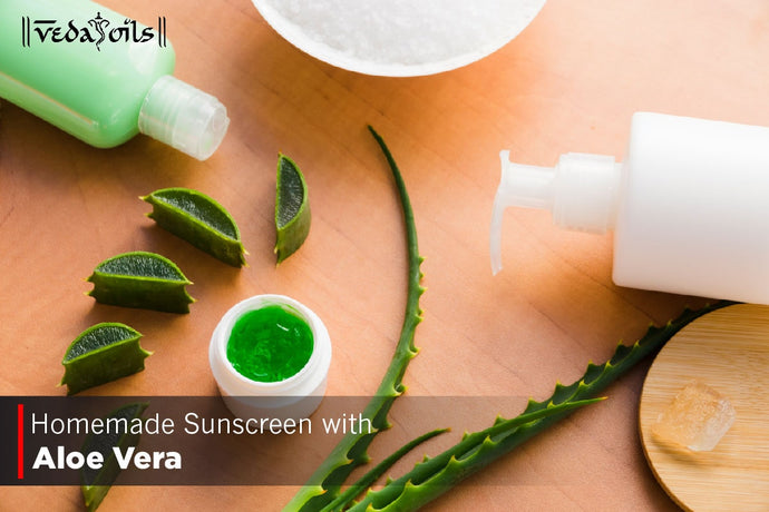 Homemade Sunscreen With Aloe Vera - Natural Sun Protection