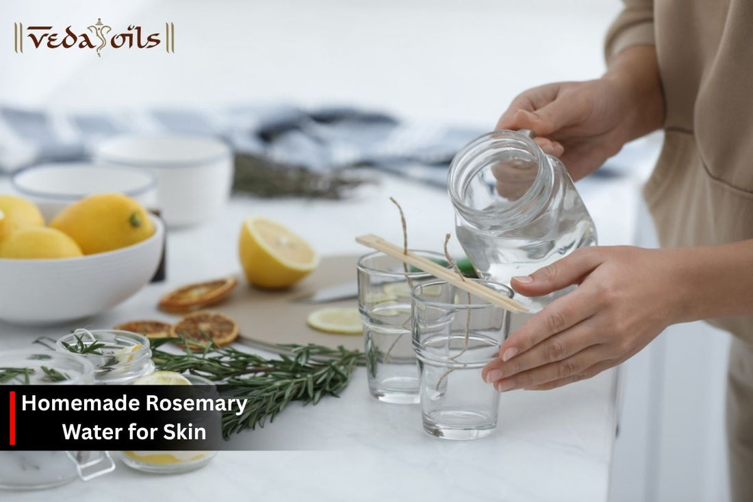 Homemade rosemary water for skin