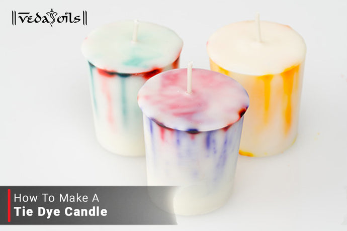 How To Make a Tie Dye Candle