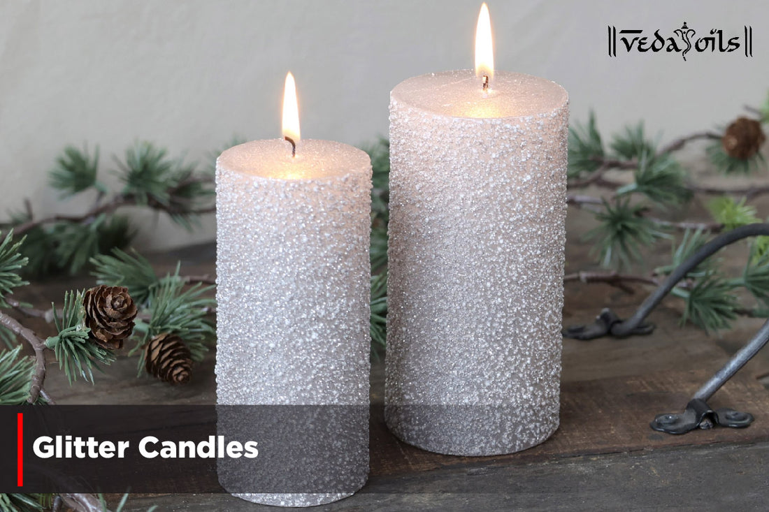 How to Make Glitter Candles