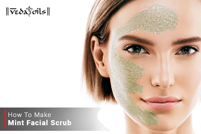 How To Make Mint Facial Scrub at Home - 3 Ingredient DIY
