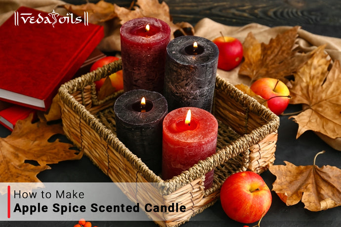 Homemade Apple Spice Scented Candle
