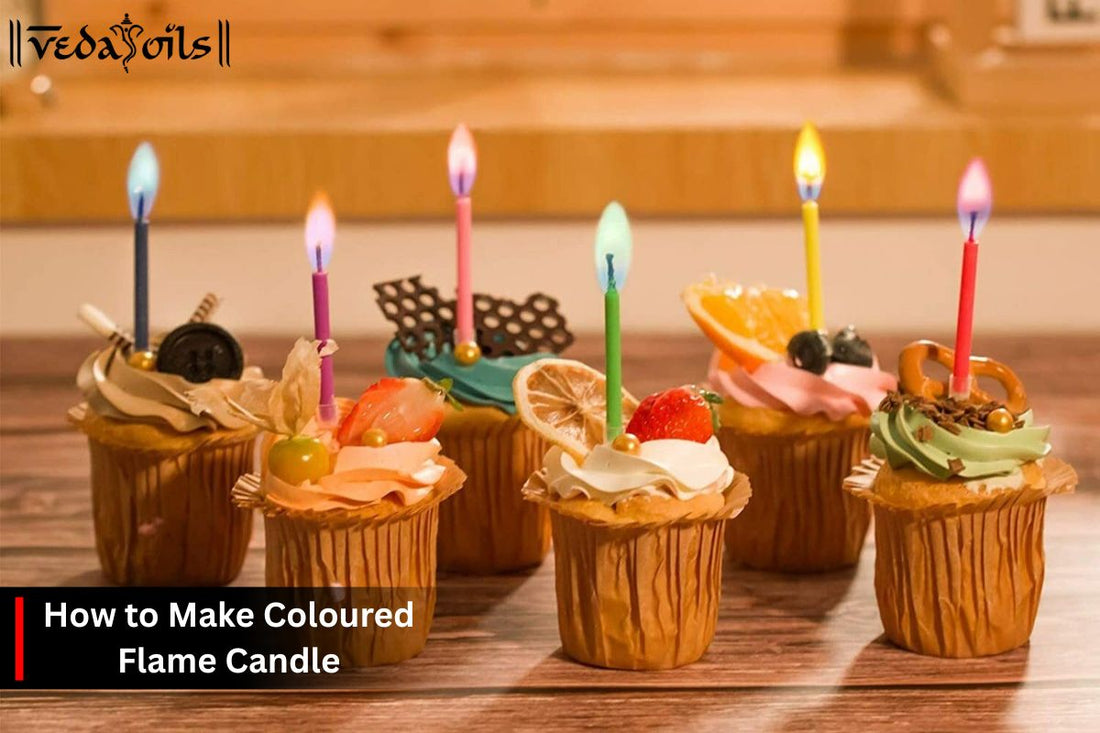 How to Make Coloured Flame Candle?
