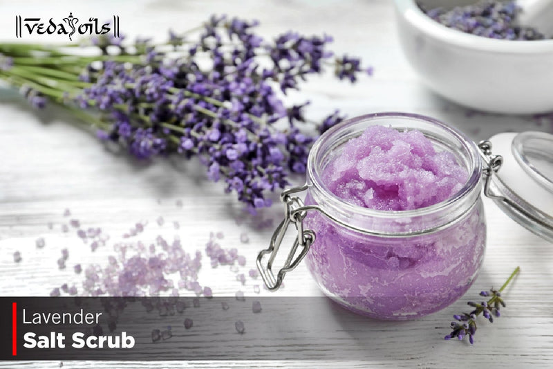 Homemade Lavender Salt Scrub