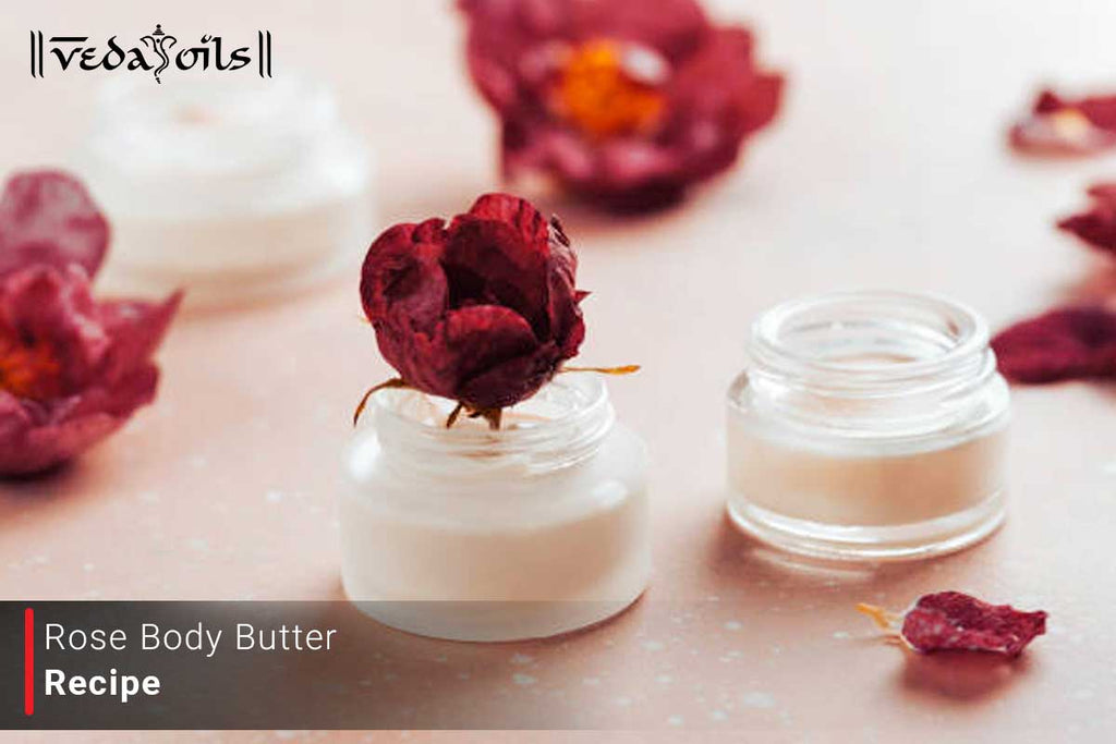 Rose Whipped Body Butter How to Make Whipped Rose Body Butter VedaOils