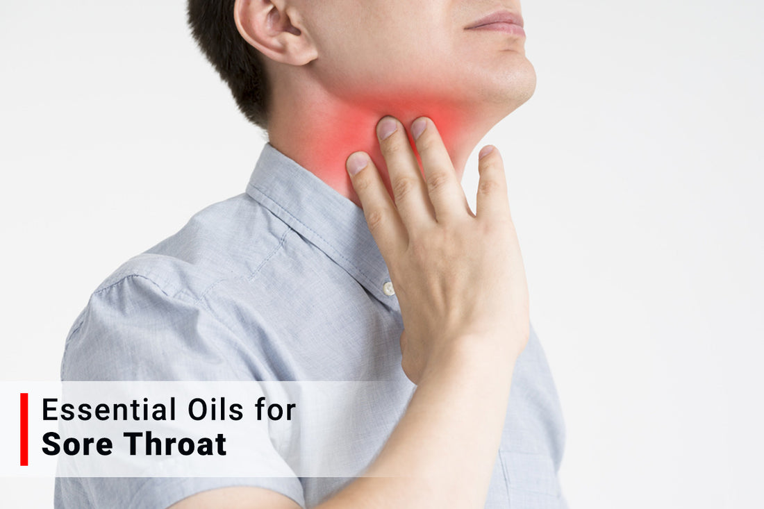 essential oils for sore throat