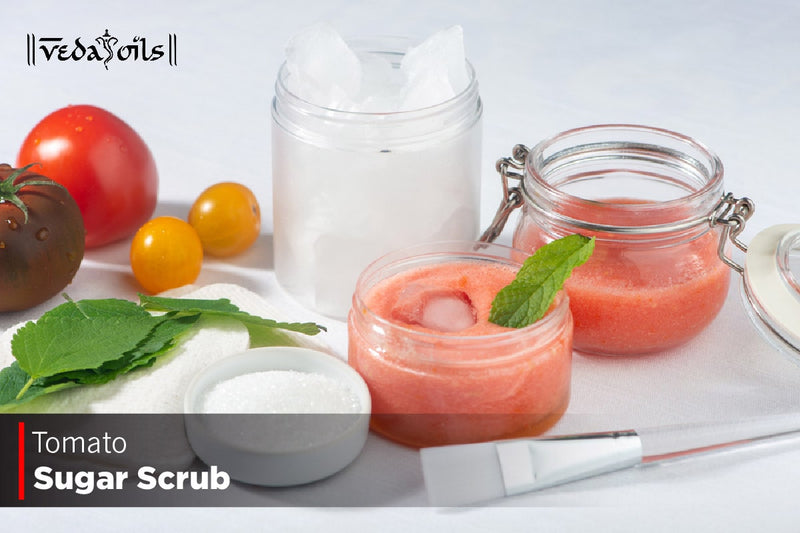 Homemade Tomato Sugar Scrub