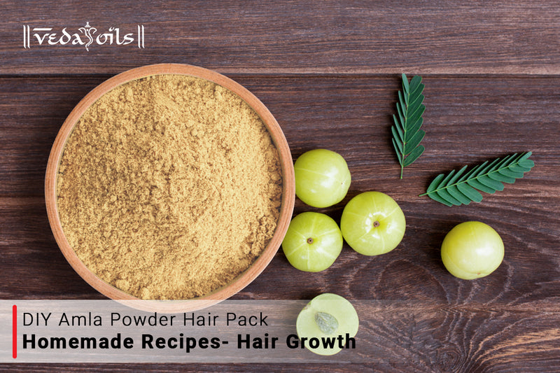 Homemade Amla Powder Hair Packs