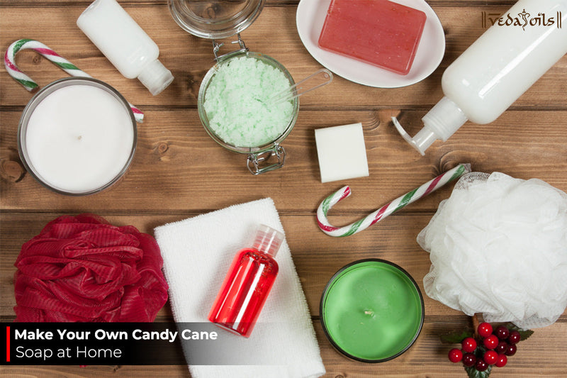 How to Make Homemade Candy Cane Soap - Easy Festive DIY