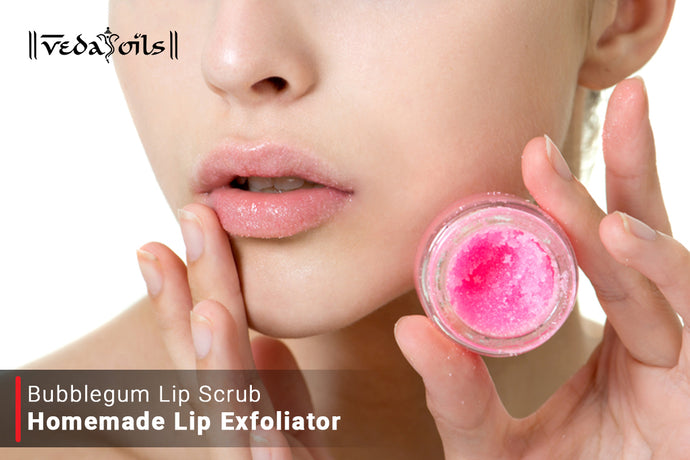 Bubblegum Lip Scrub - Homemade Lip Exfoliator