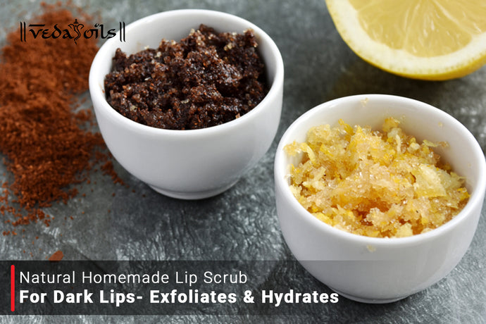 Homemade Lip Scrub For Dark Lips - Natural Exfoliates & Hydrates