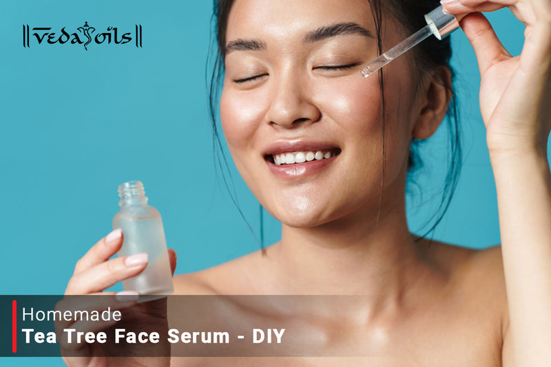 Homemade Tea Tree Face Serum | DIY Serum To Treat Acne