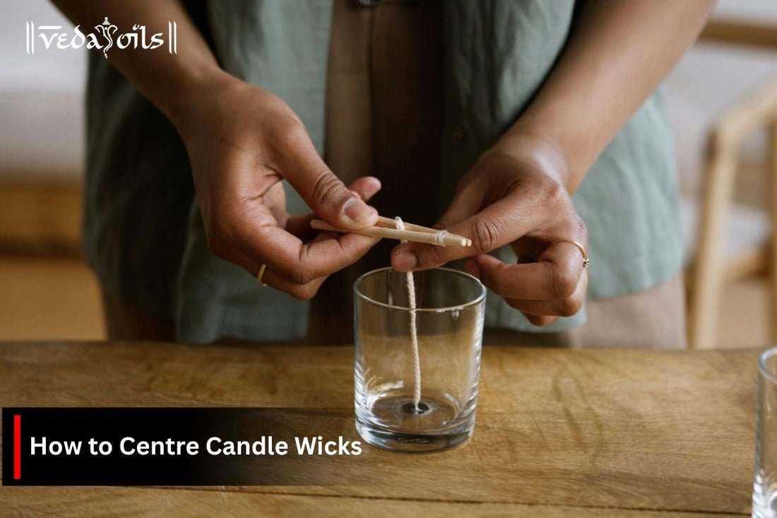 how to centre candle wicks