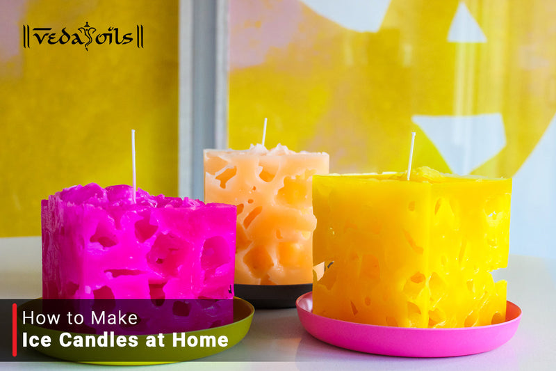 How to Make Ice Candles at Home | DIY Candle Making with Ice Cubes