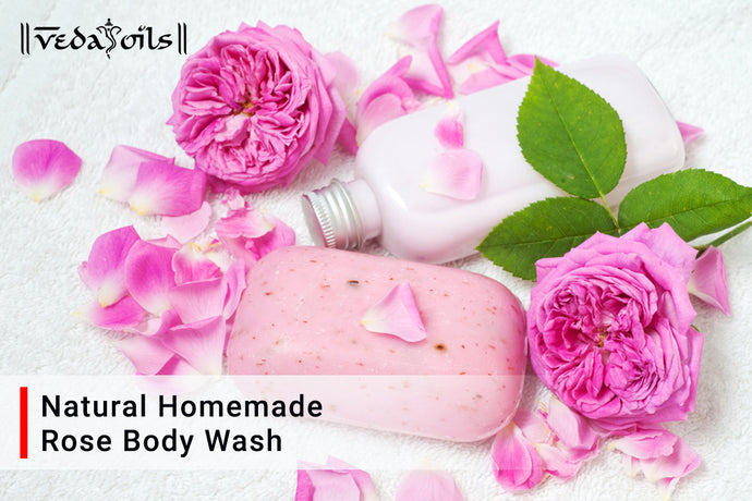 Homemade Rose Body Wash