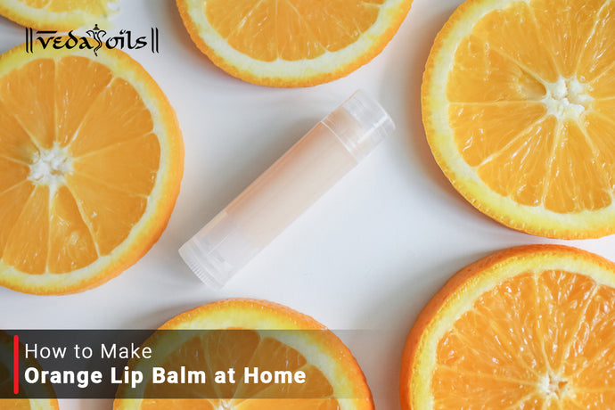 Homemade Orange Flavored Lip Balm