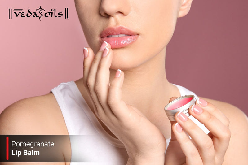 Homemade Pomegranate Lip Balm - Hydrate and Protect Lips