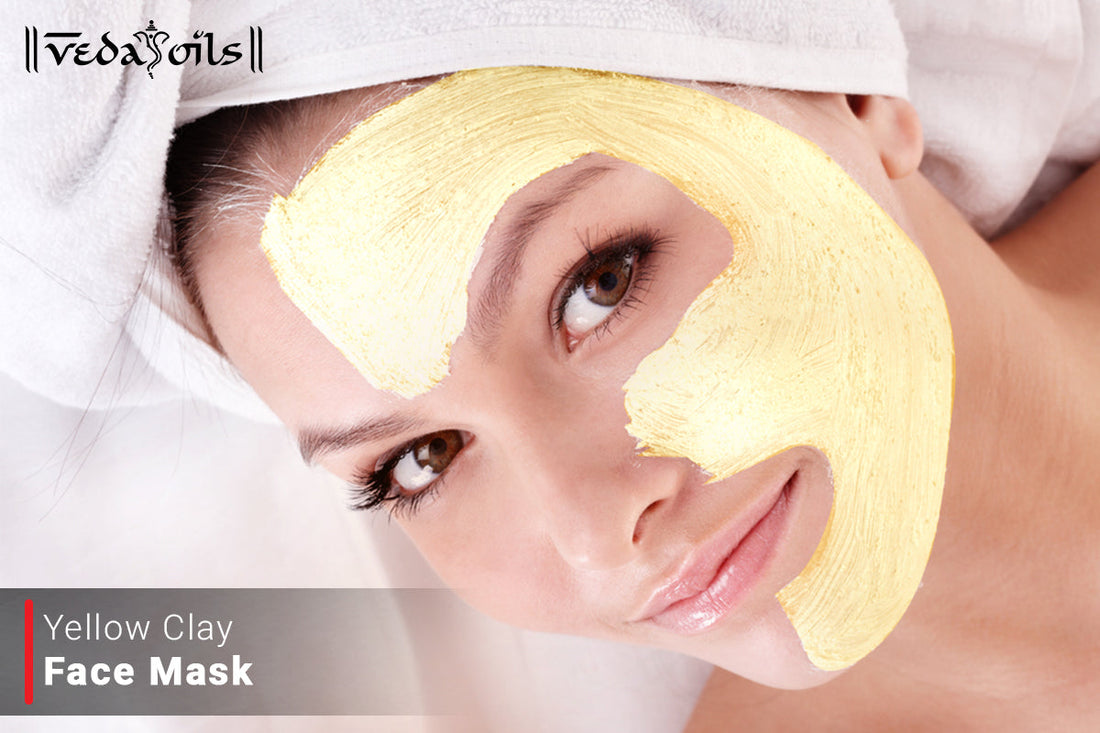 yellow clay face mask