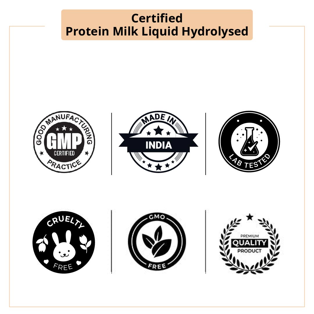 Certified Protein Milk Liquid Hydrolysed 
